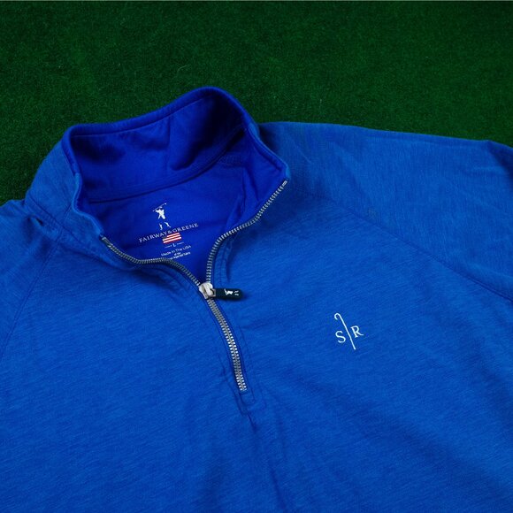 Women’s Fairway & Greene Sheep Ranch Blue ¼ Zip - Picture 4 of 4